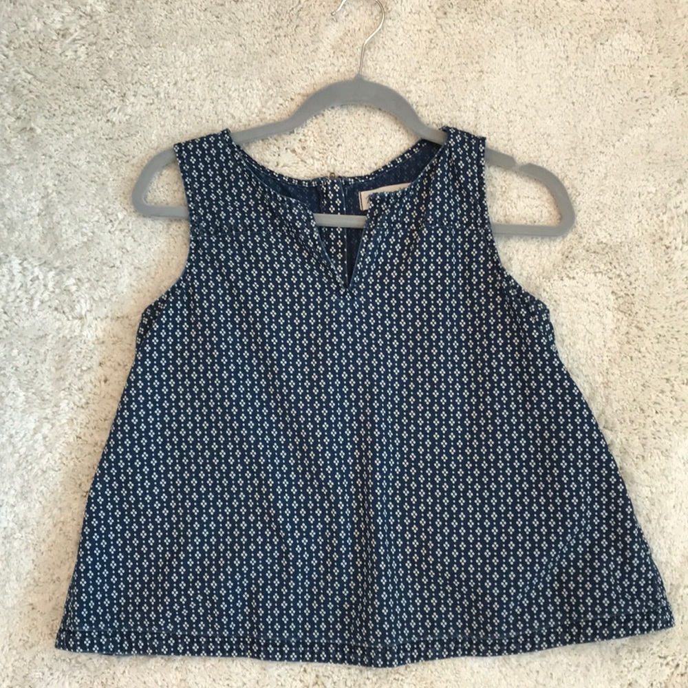 Madewell Denim sleeveless shirt